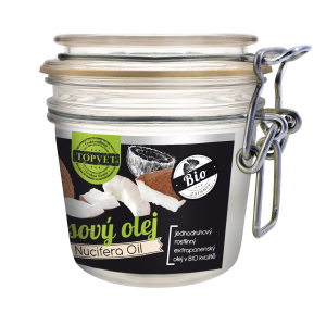 Coconut oil Coconut extra virgin oil Topvet in BIO quality 200 ml/ 183 KČ.
