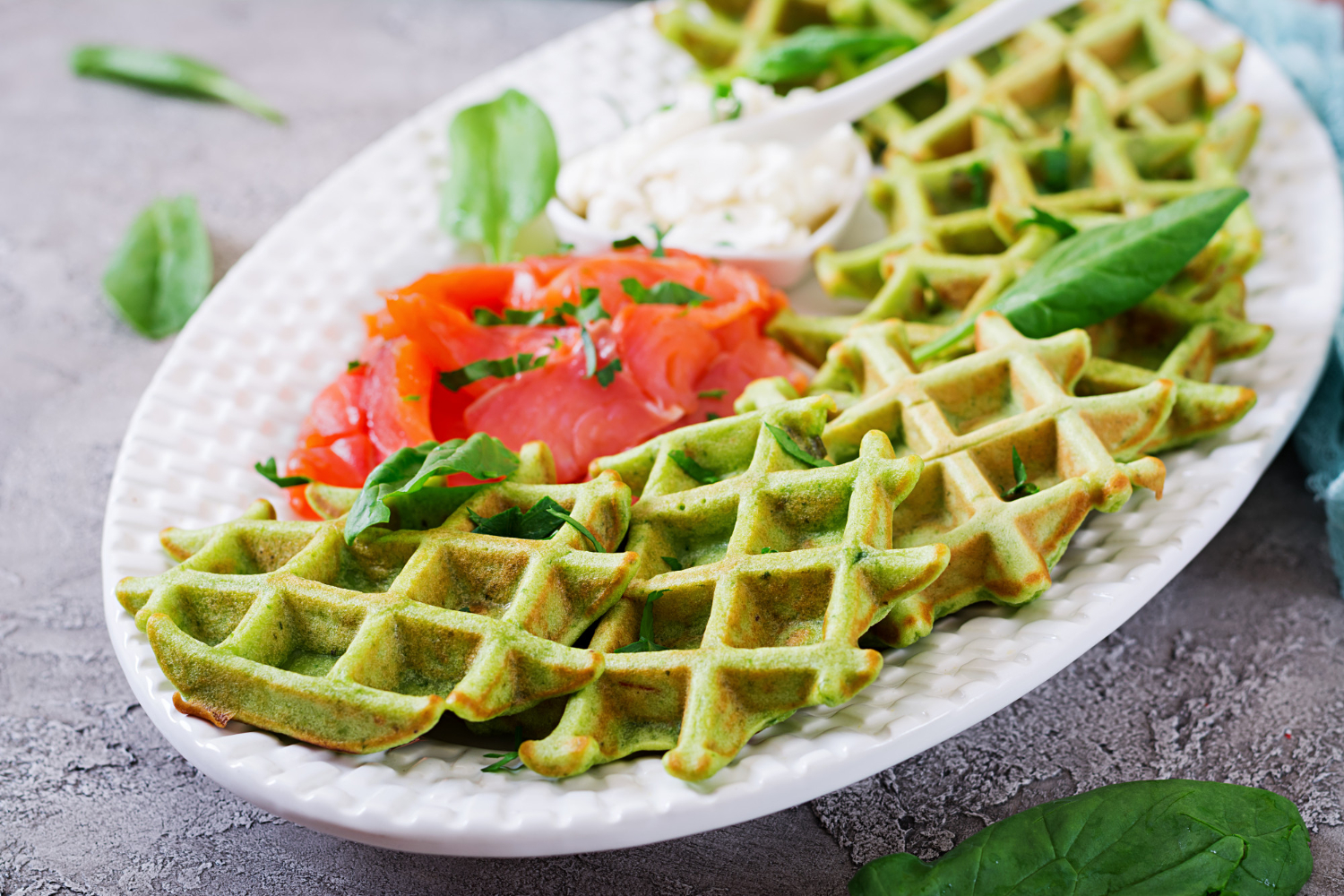 Recept na cuketové vafle s parmazánem
