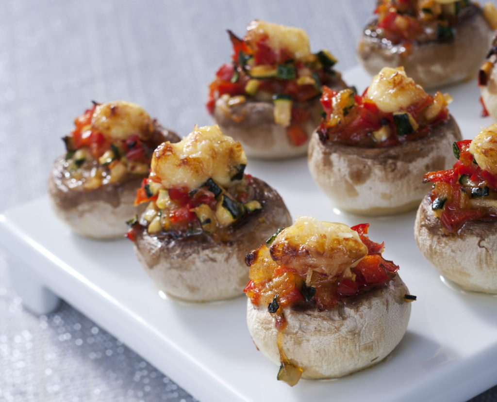 Recept na plněné zapečené žampiony